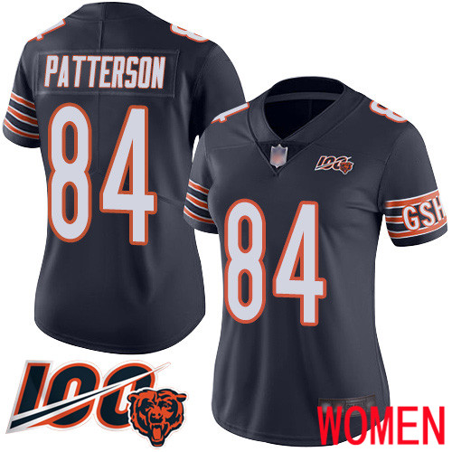 Chicago Bears Limited Navy Blue Women Cordarrelle Patterson Home Jersey NFL Football 84 100th Season